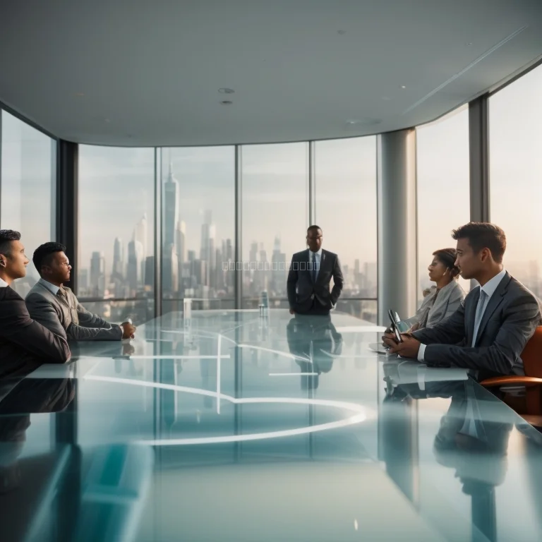 Leader practicing mindful strategy