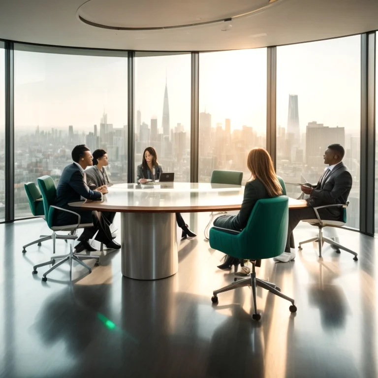 Business leader achieving mindful goals